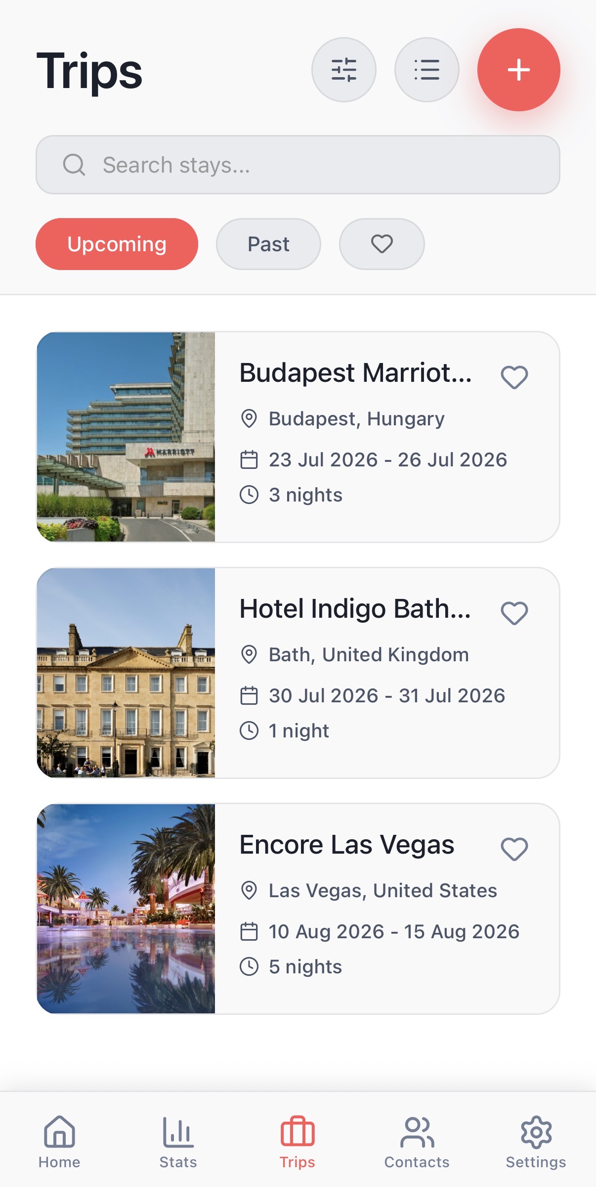 Stayzee trip organisation preview